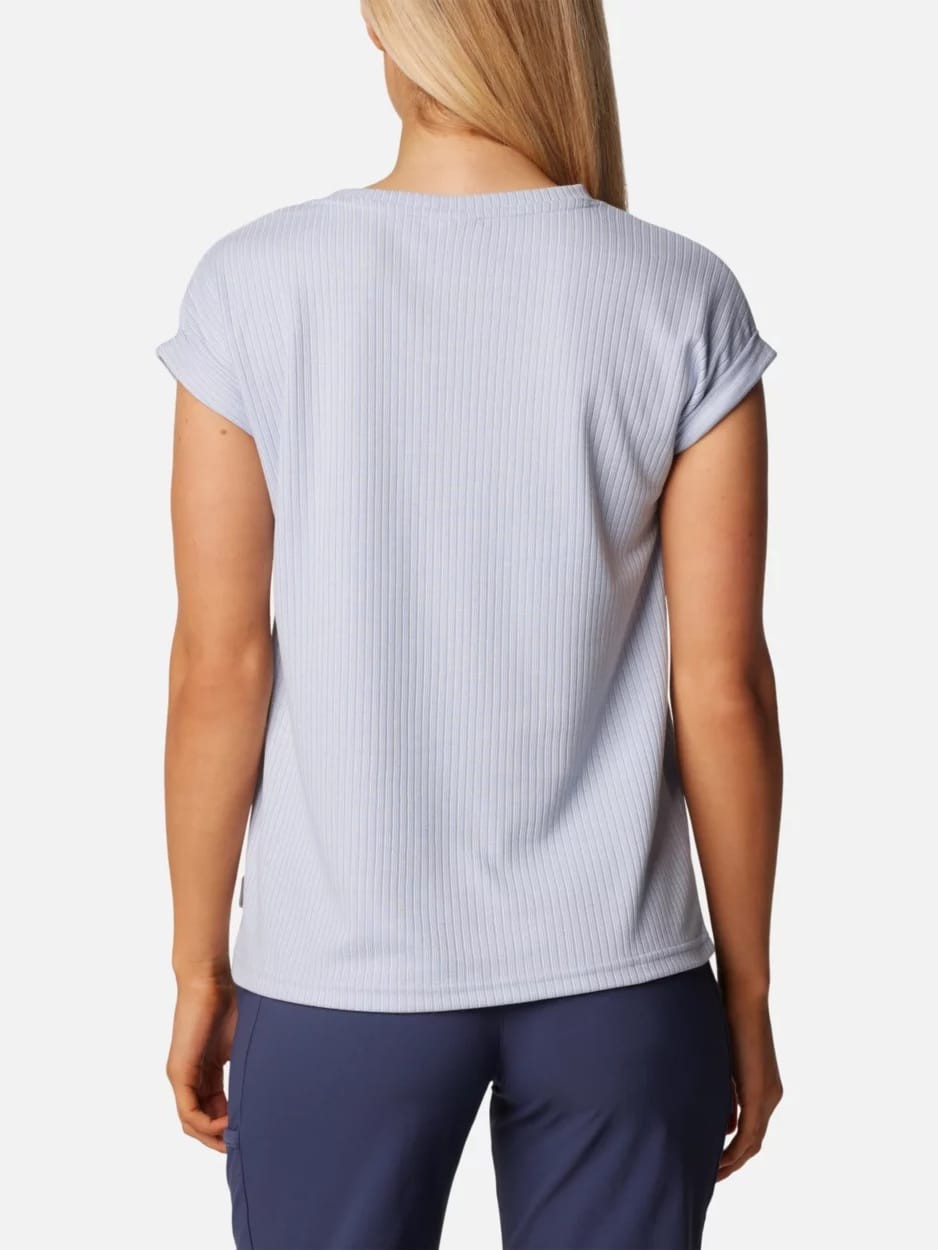 Футболка жіноча Columbia CRYSTAL PINE™ TEE блакитна 2073201-477 — фото 3