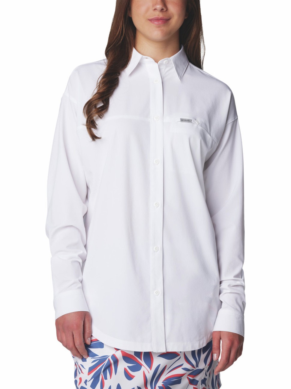 Сорочка жіноча Columbia BOUNDLESS TREK™ LAYERING LS біла 2073061-100  — фото 2