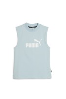Майка женская Puma ESS Slim Logo Tank голубая 67369522 изображение 2