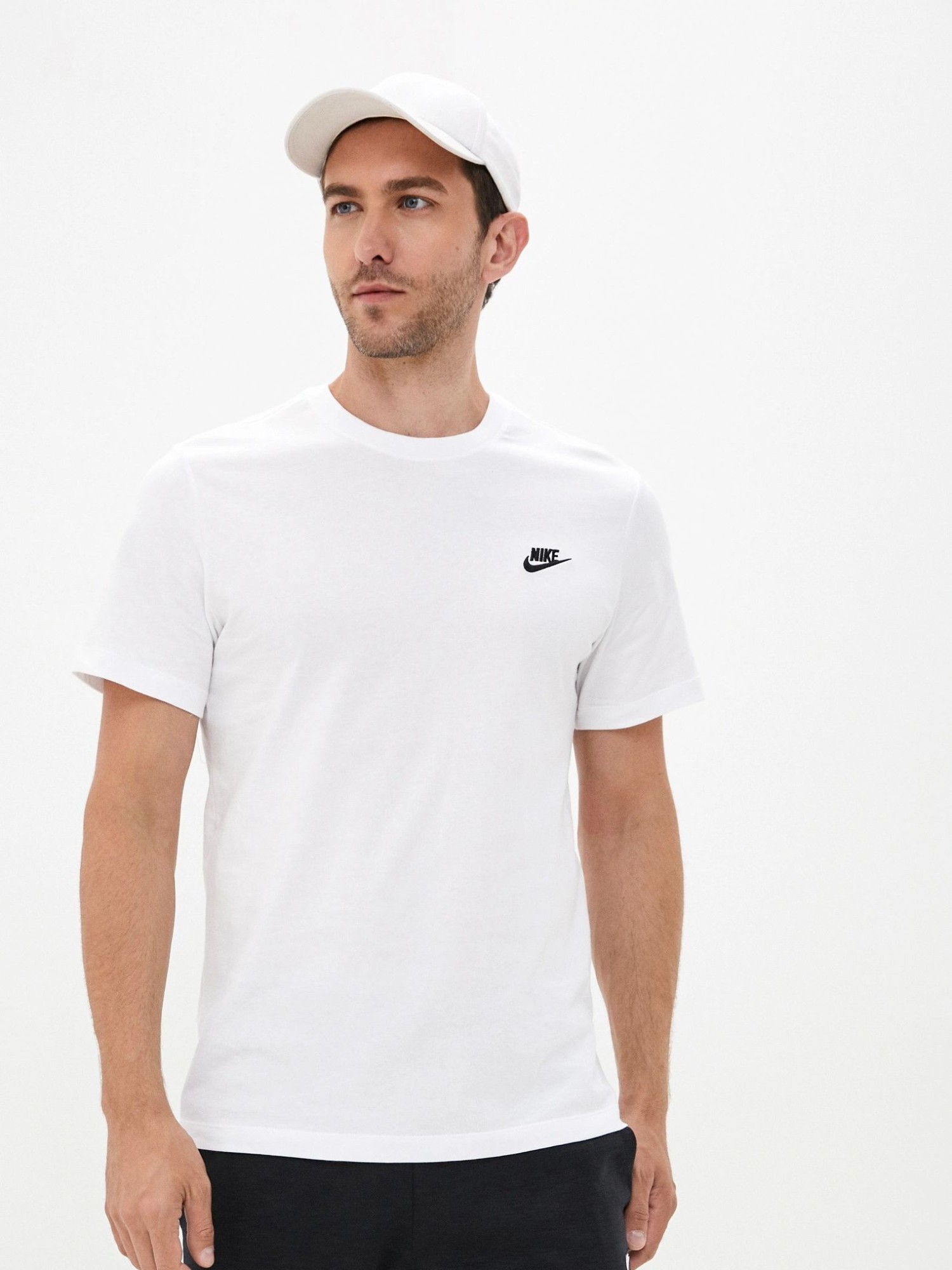 Футболка мужская Nike M NSW CLUB TEE белая AR4997-133 изображение 2