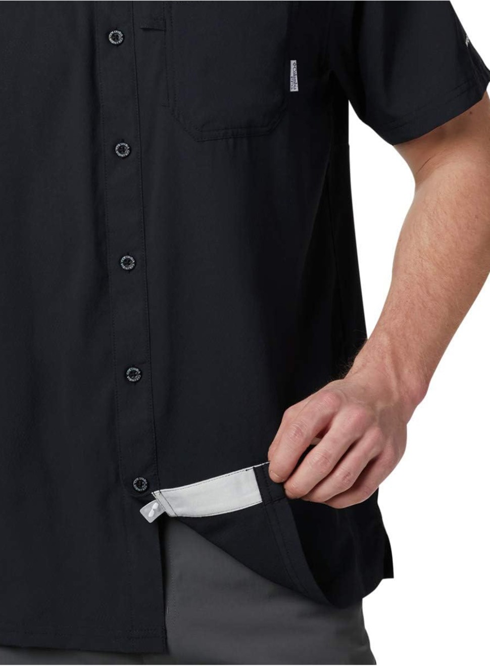 Сорочка чоловіча Columbia SLACK TIDE™ CAMP SHIRT чорна 1577051-010 — фото 5
