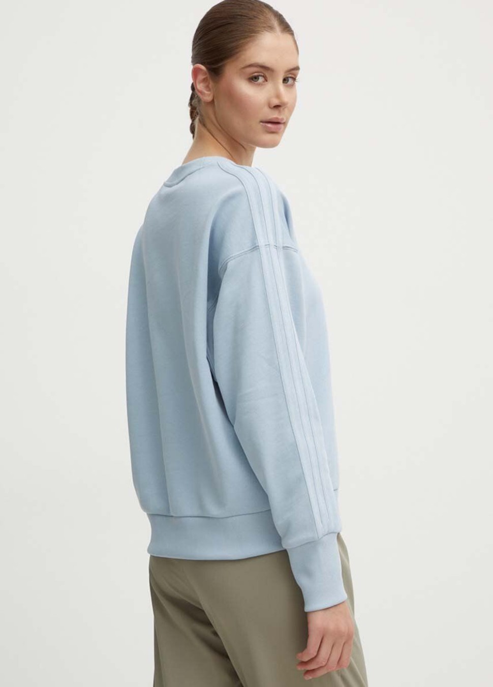 Толстовка жіноча Adidas W ALL SZN E SWT блакитна IY6852 — фото 4