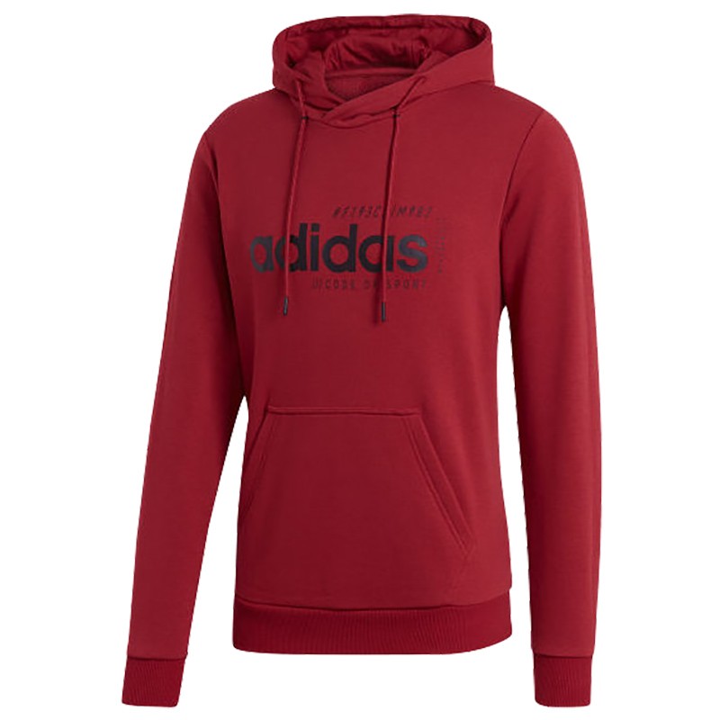 Толстовка мужская Adidas Brilliant Basics красная EI4637 изображение 1
