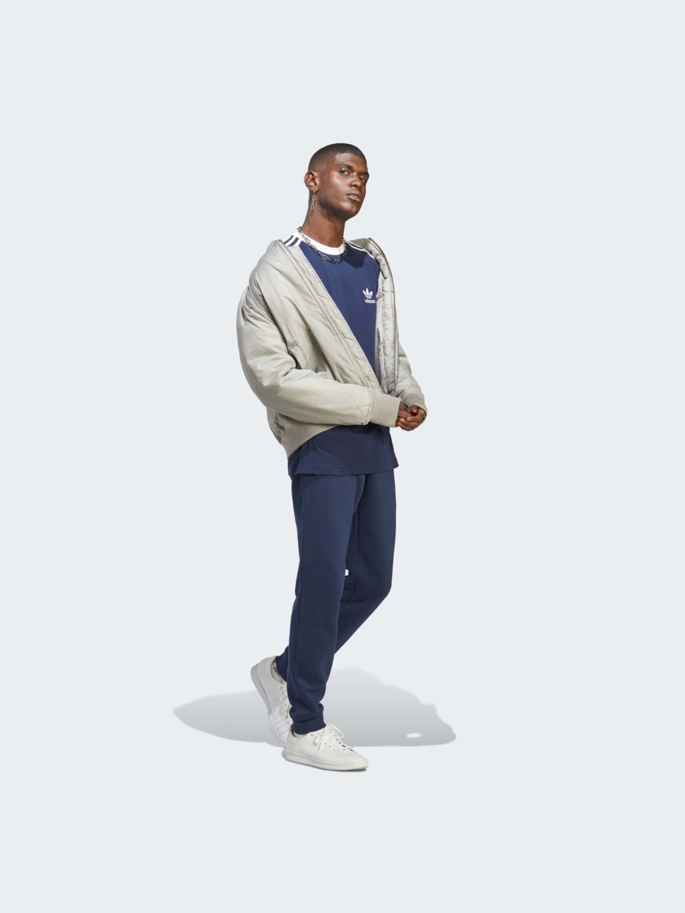 Футболка чоловіча Adidas 3-STRIPES TEE синя IA4850 — фото 4