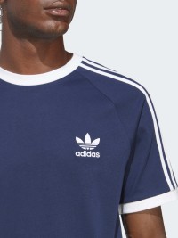 Футболка мужская Adidas 3-STRIPES TEE синяя IA4850 изображение 5