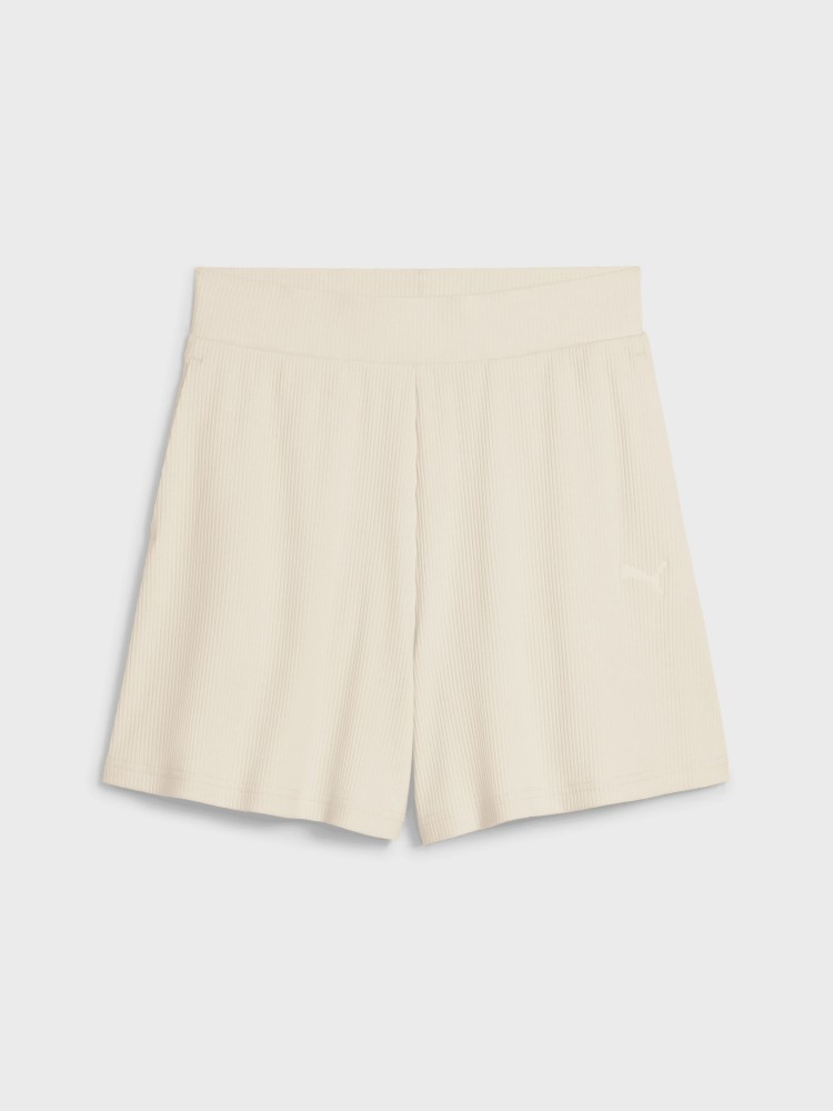 Шорти жіночі Puma ESS ELEVATED Shorts бежеві 68502687 изображение 5