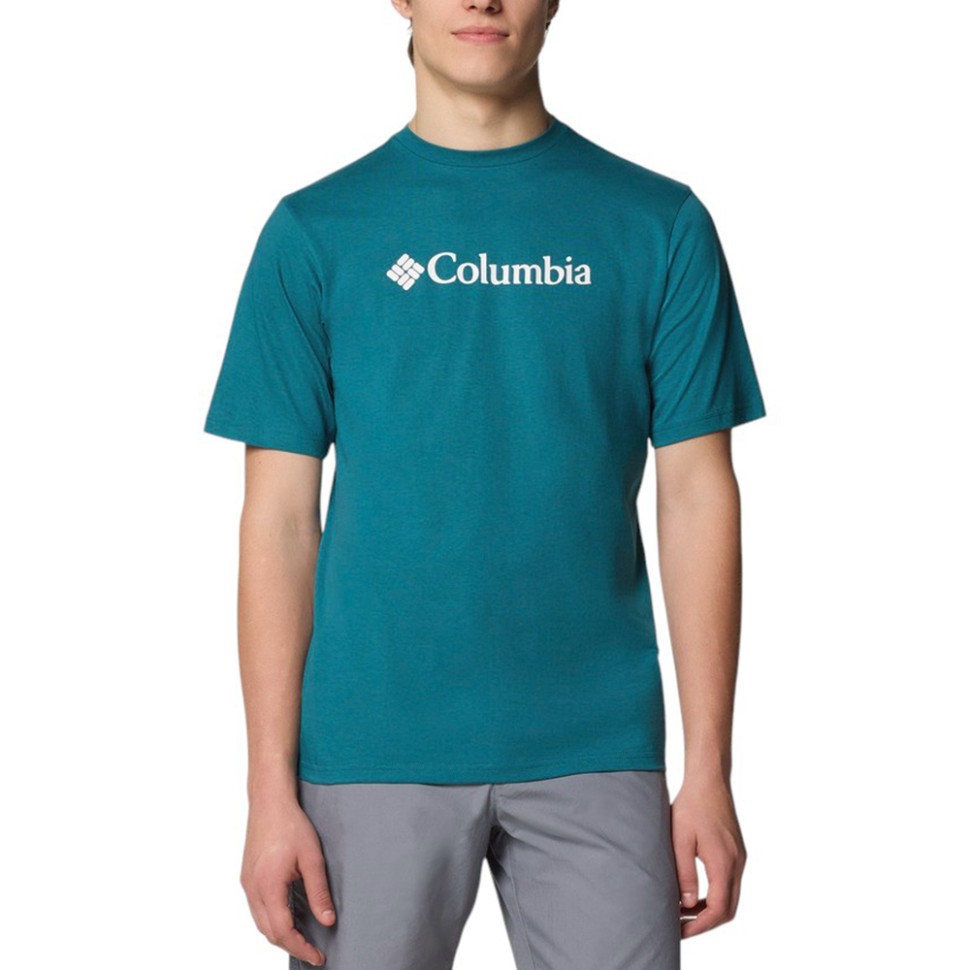 Футболка чоловiча Columbia CSC Basic Logo™ Short Sleeve бірюзова 1680051-364 — фото 1