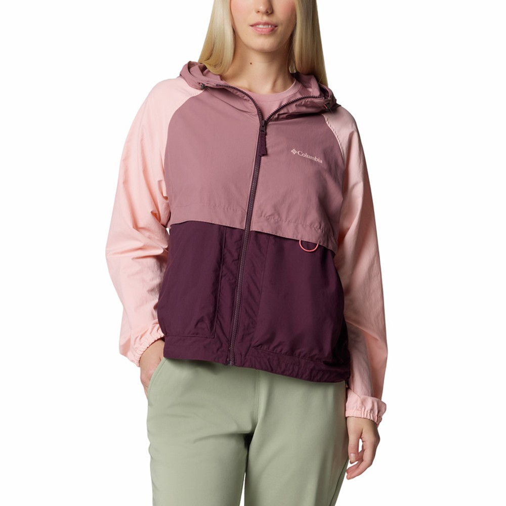 Ветровка женская Columbia Spire Valley™ Windbreaker бордовая 2116511-607