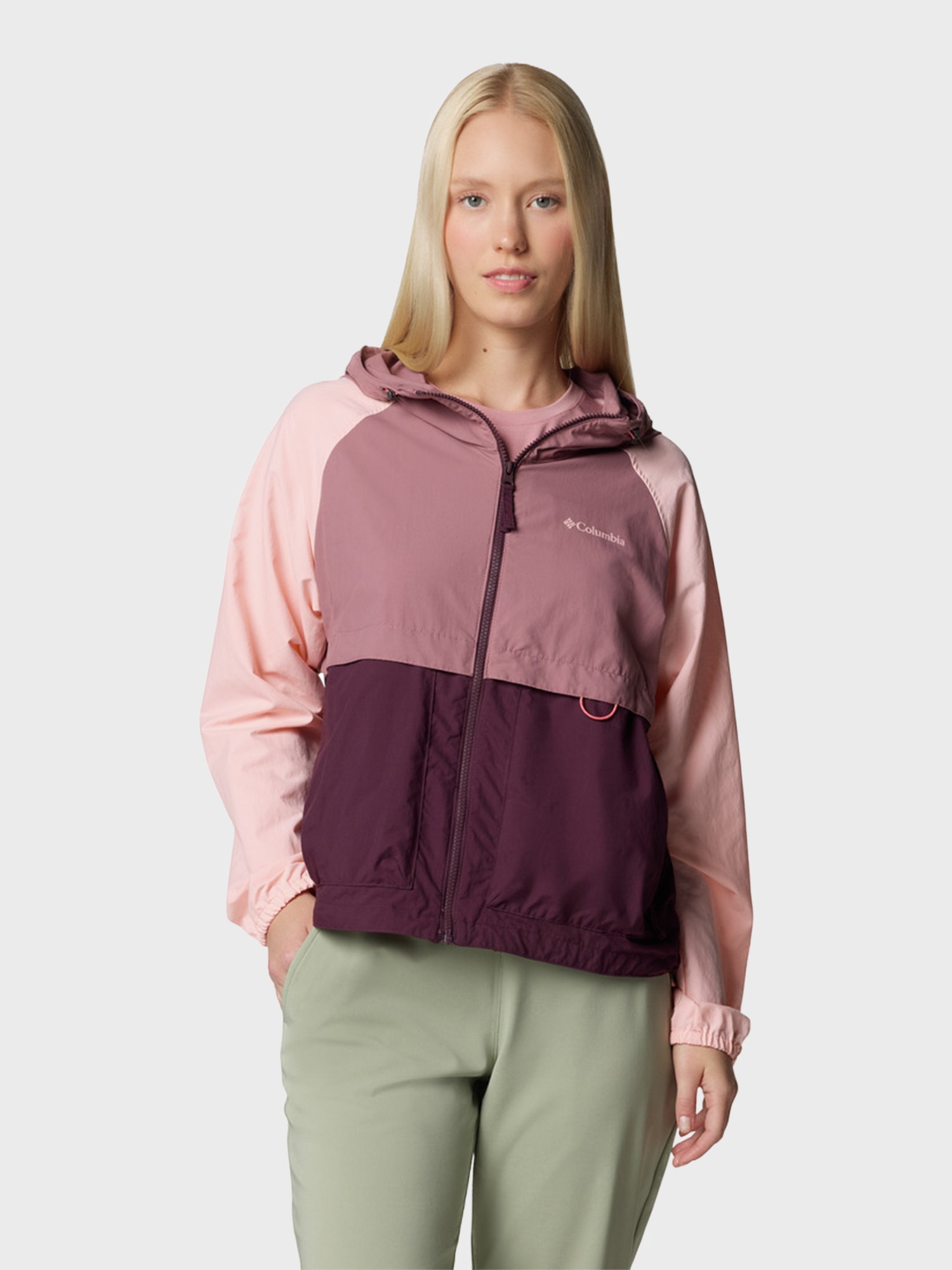 Ветровка женская Columbia Spire Valley™ Windbreaker бордовая 2116511-607 изображение 2