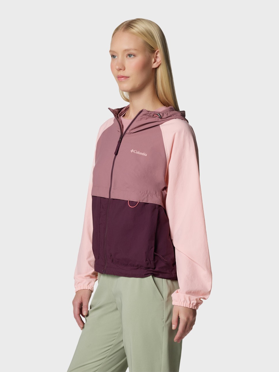 Вiтрiвка жiноча Columbia Spire Valley™ Windbreaker бордова 2116511-607 — фото 3