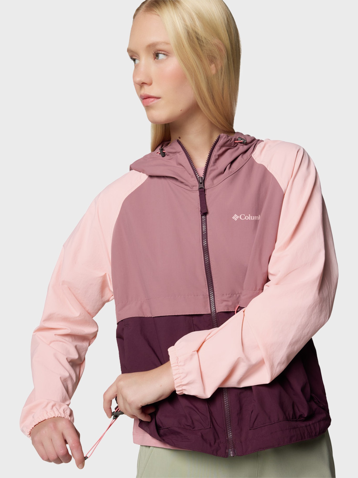 Ветровка женская Columbia Spire Valley™ Windbreaker бордовая 2116511-607 изображение 6