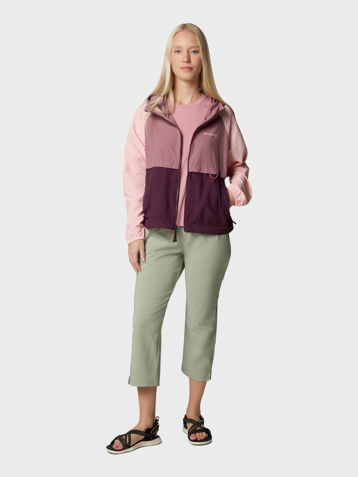 Ветровка женская Columbia Spire Valley™ Windbreaker бордовая 2116511-607 изображение 7