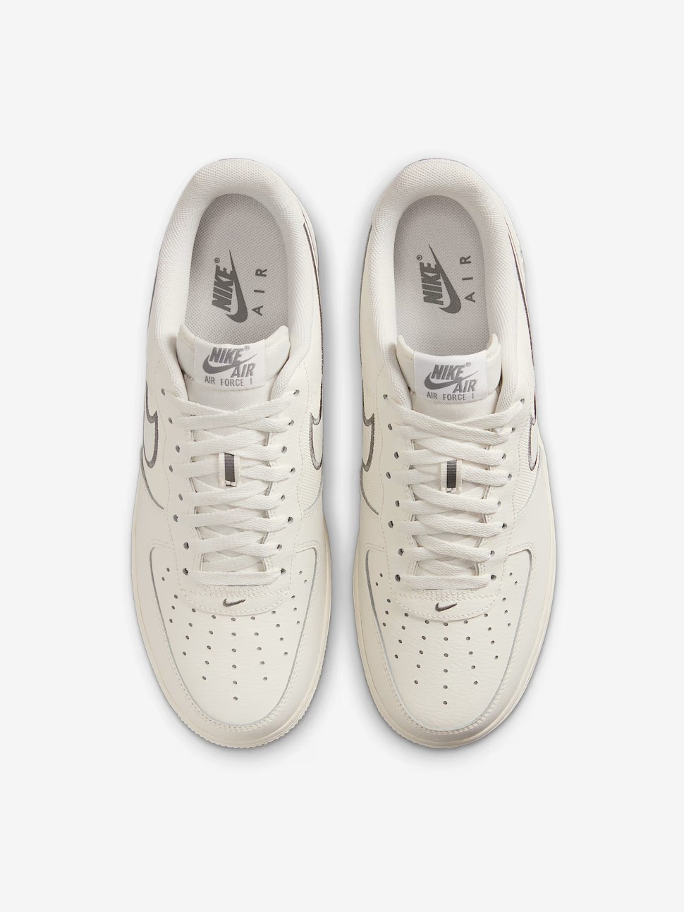 Кроссовки мужские Nike NIKE AIR FORCE 1 07 кремовые IB7677-101 — фото 7