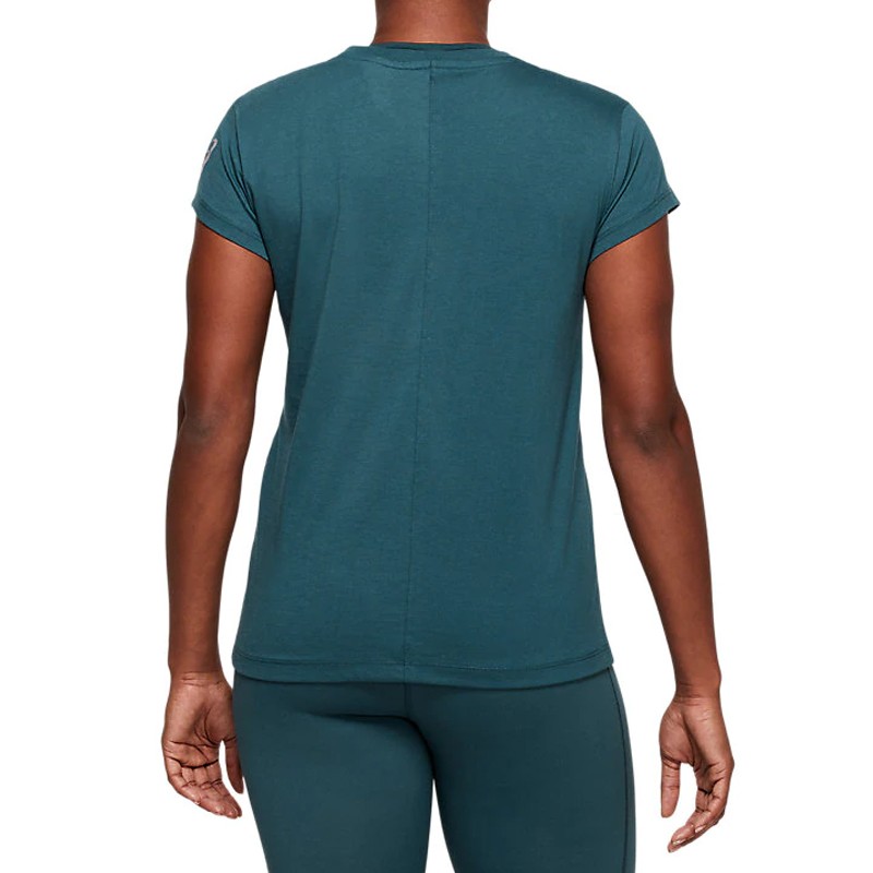 Футболка женская Asics Graphic Tee I зеленая 2032B757-401 — фото 2 — Sport City Футболка женская Asics Graphic Tee I зеленая 2032B757-401 — фото 2