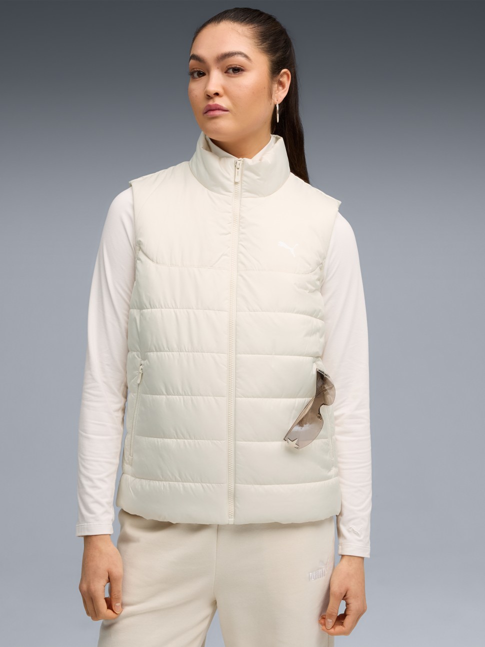 Жилет жіночий Puma ESS Padded Vest молочний 68522987 — фото 2