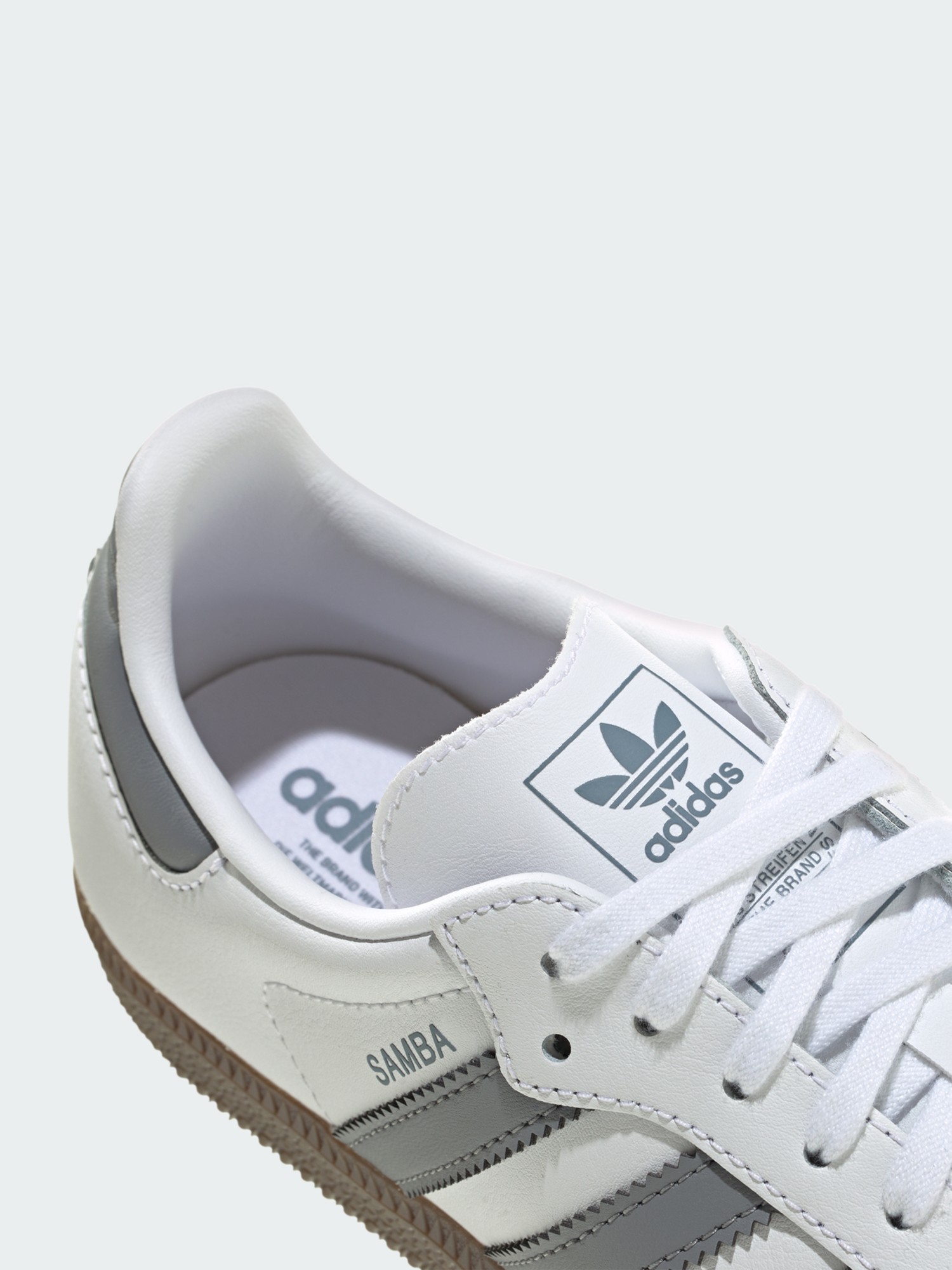 Кроссовки женские Adidas SAMBA OG J белые JQ2844 изображение 6