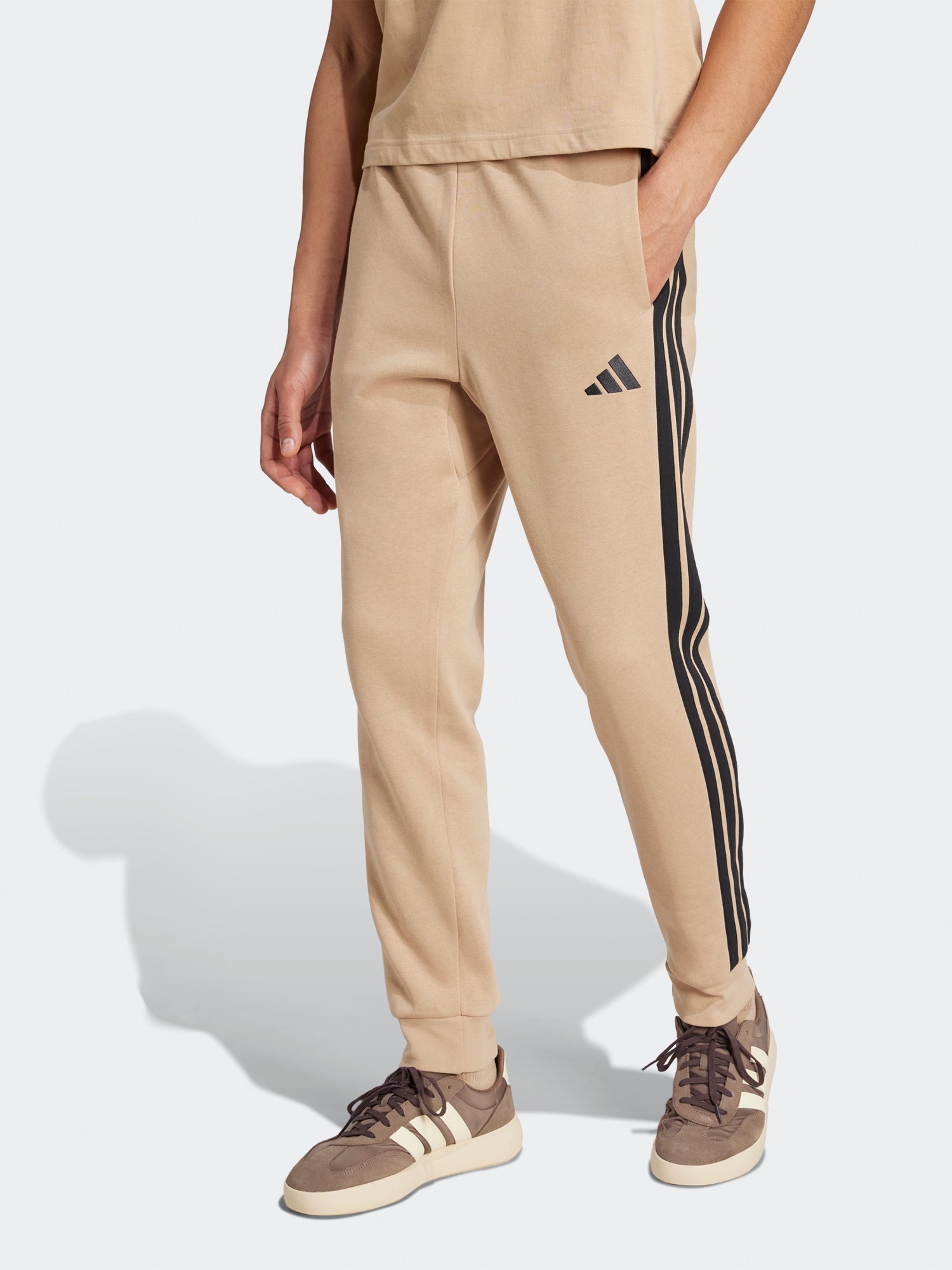 Брюки мужские Adidas M 3S FL TC PT бежевые JX0712 изображение 2