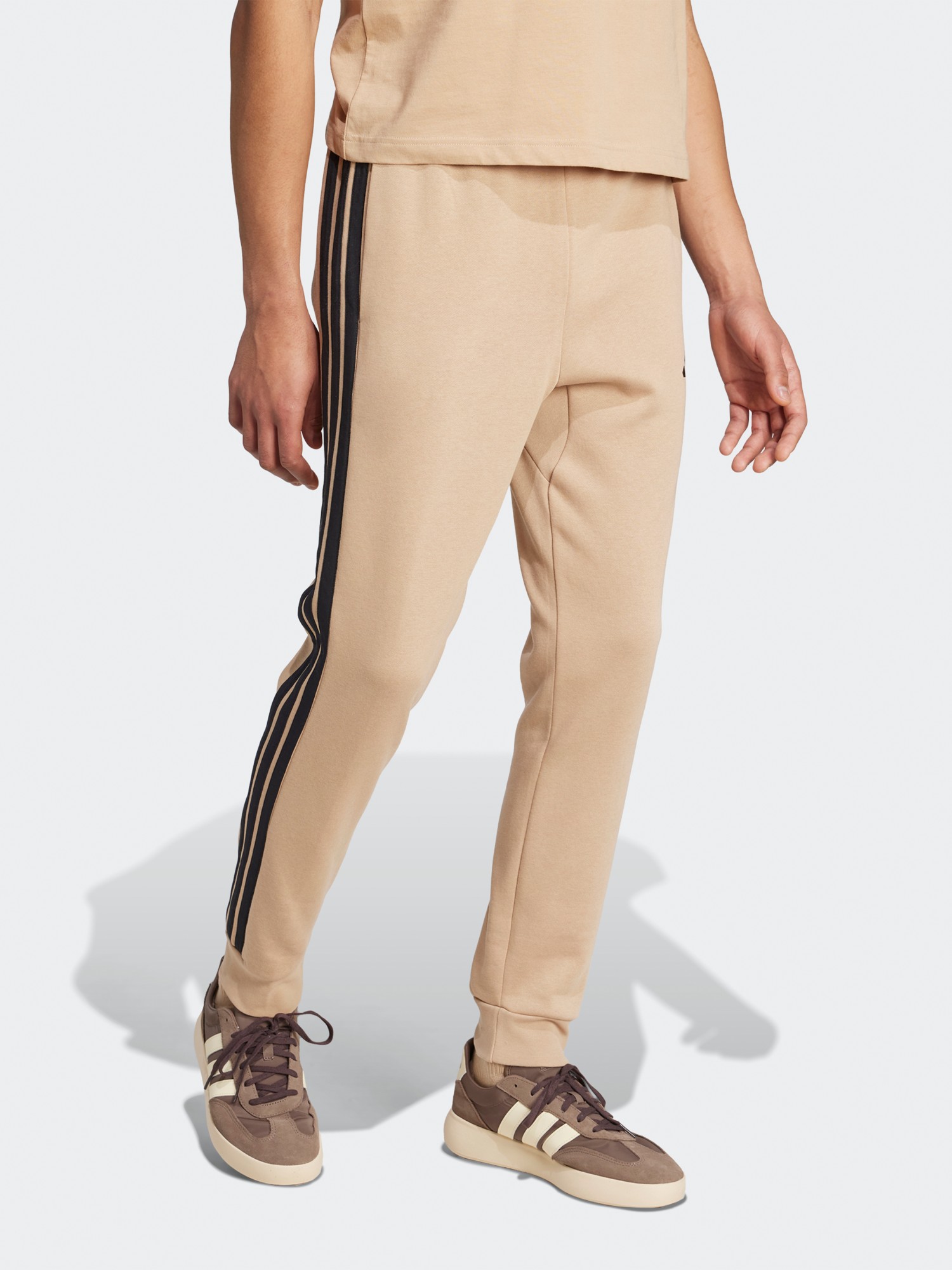 Брюки мужские Adidas M 3S FL TC PT бежевые JX0712 изображение 4