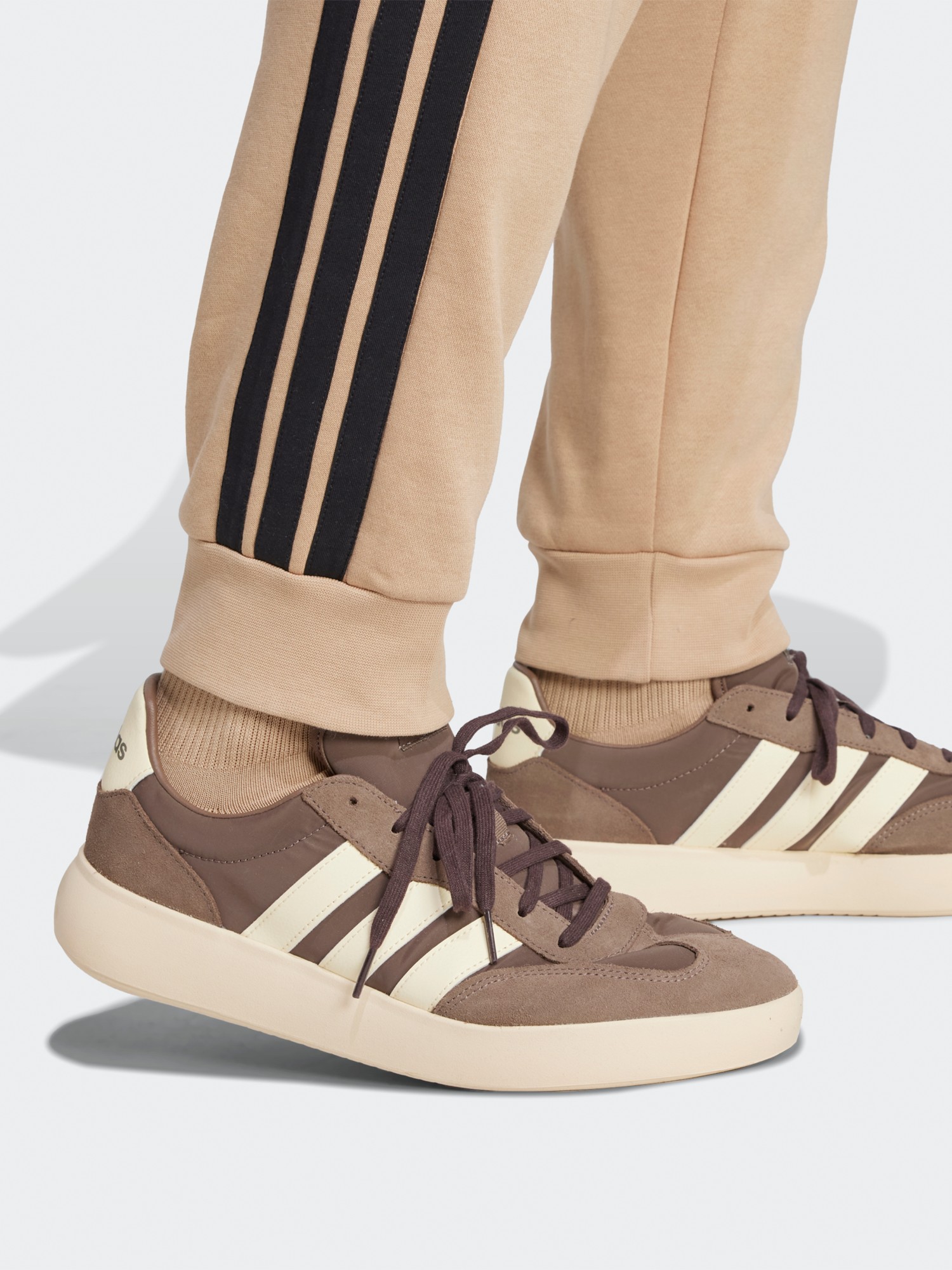 Брюки мужские Adidas M 3S FL TC PT бежевые JX0712 изображение 7