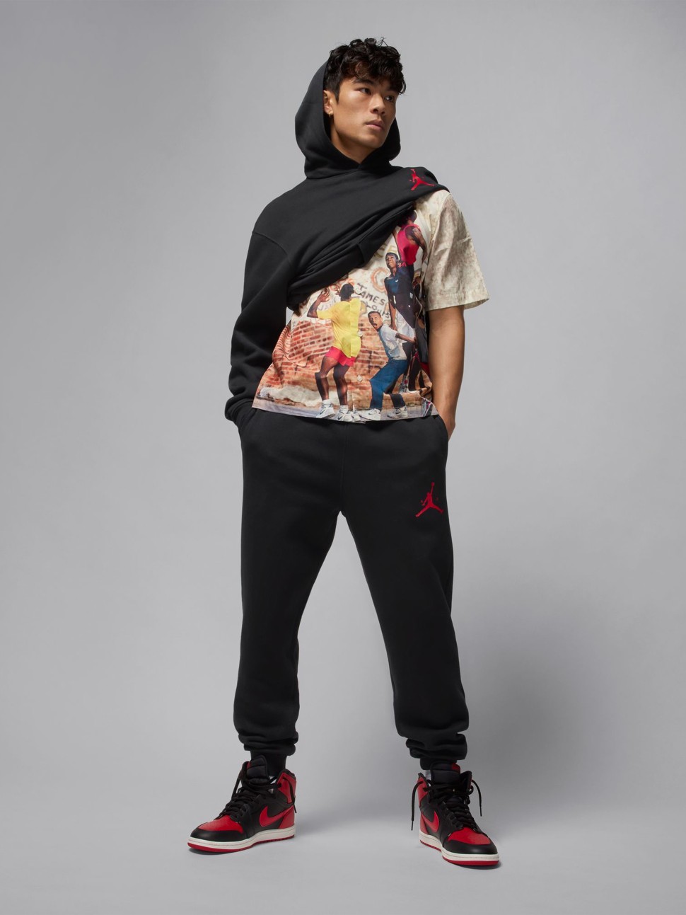 Штани чоловічі Nike M J JUMPMAN FLC PANT чорні IM9793-010 — фото 7