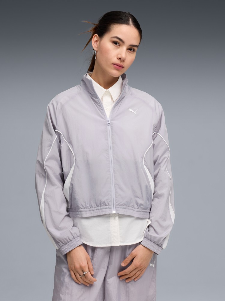 Ветровка женская Puma SPORT Relaxed Woven Full-Zip Jacket сиреневая 69186482 изображение 2