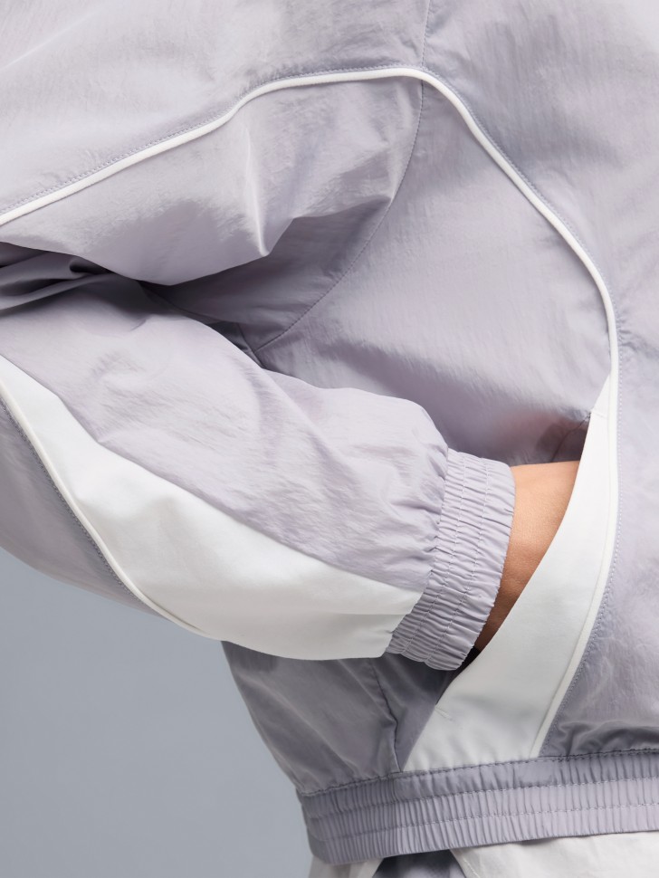 Ветровка женская Puma SPORT Relaxed Woven Full-Zip Jacket сиреневая 69186482 изображение 5