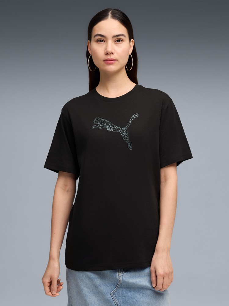 Футболка женская Puma HER Relaxed Graphic Tee черная 69188401 изображение 2