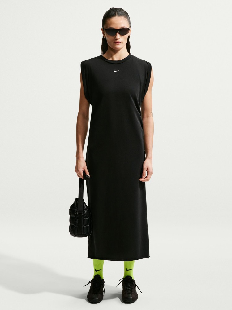 Платье женское Nike W NSW NK CHLL FT DRESS черное IF0567-010 изображение 2