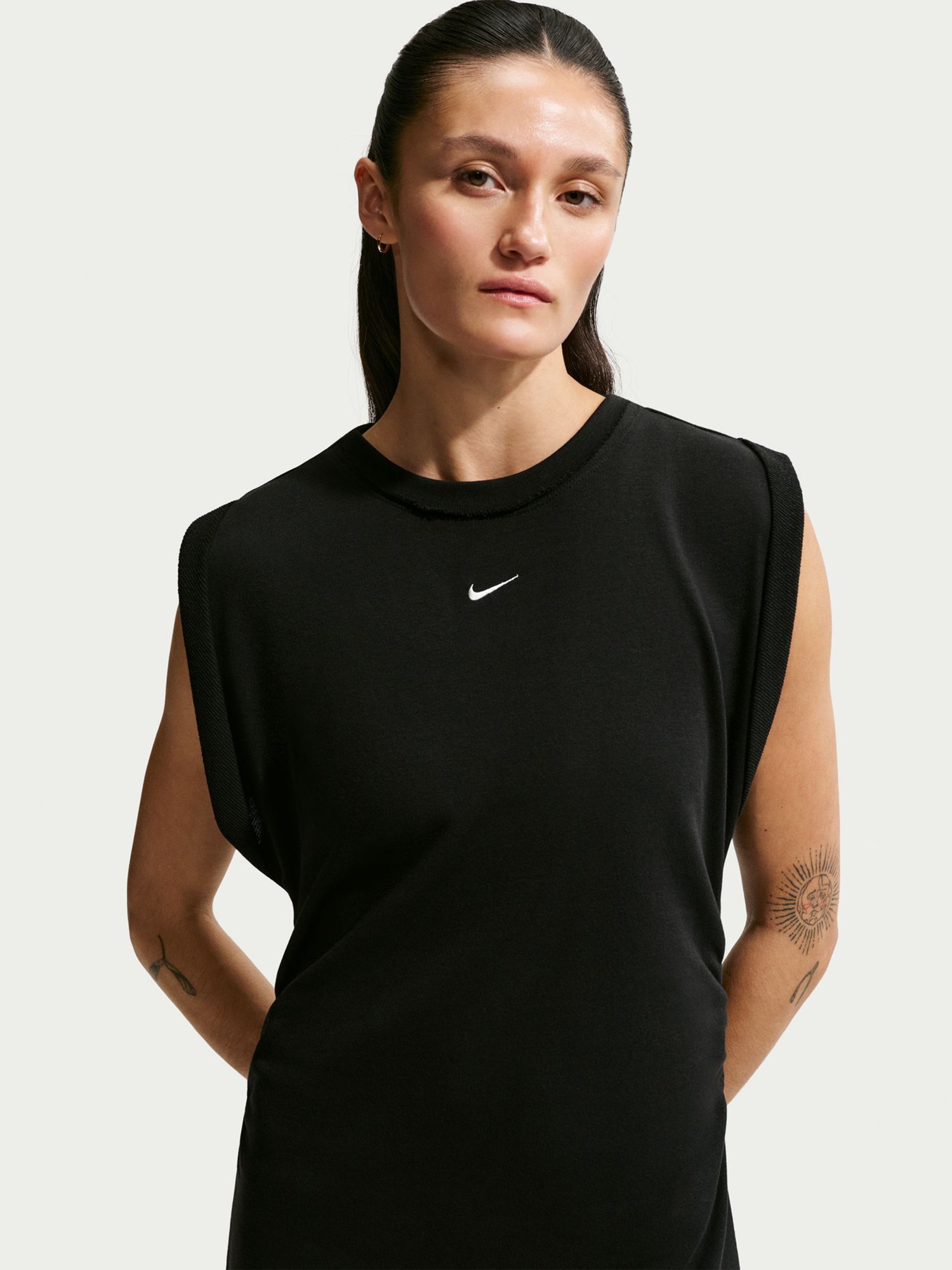 Платье женское Nike W NSW NK CHLL FT DRESS черное IF0567-010 изображение 4