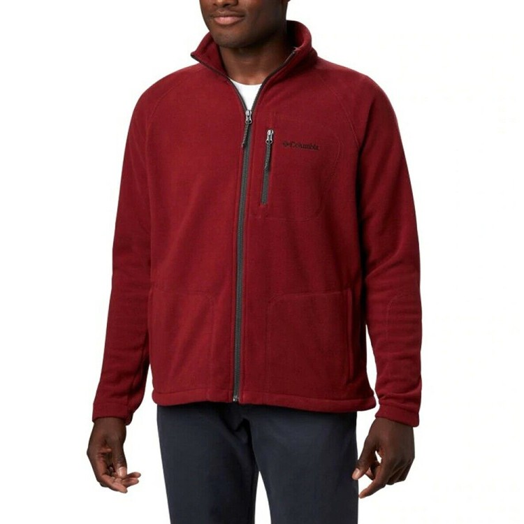 Толстовка мужская Columbia Fast Trek II Full Zip Fleece бордовая 1420421-655 изображение 1