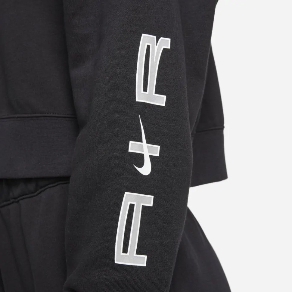 Толстовка жіноча Nike W Nsw Air Flc Gx Fz Hoodie чорна DD5447-010  — фото 4