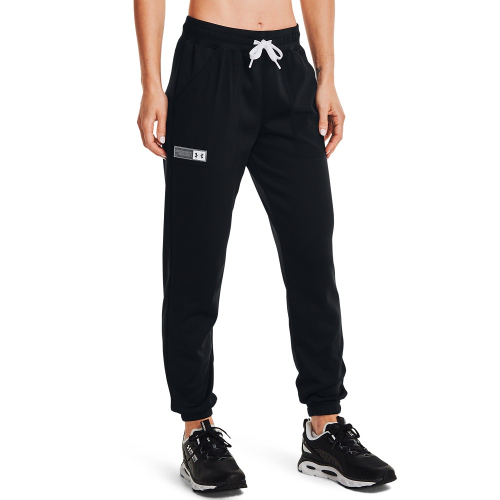 Брюки женские Under Armour Armour Mixed Media Pant черные 1365877-001 изображение 1