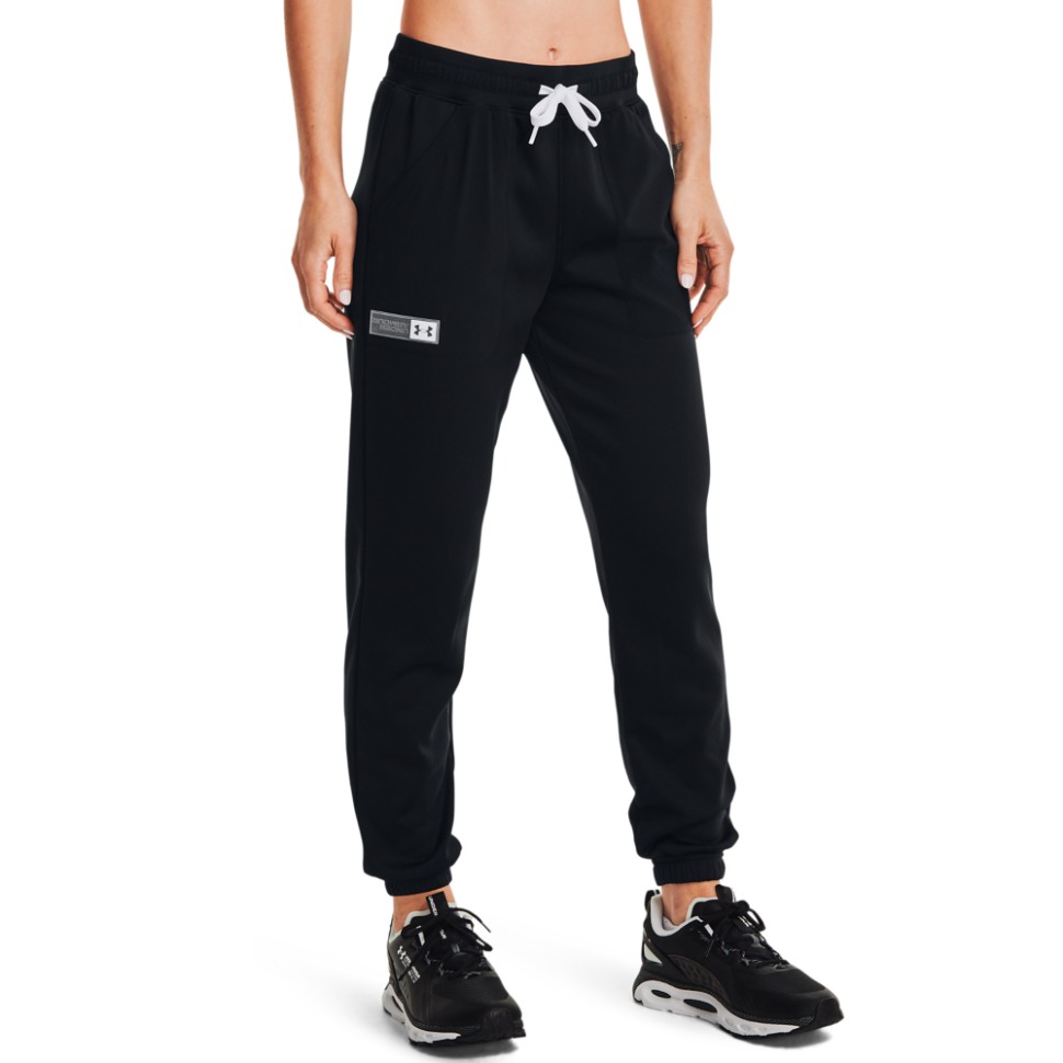 Штани жіночі Under Armour Armour Mixed Media Pant чорні 1365877-001 изображение 1