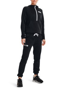 Штани жіночі Under Armour Armour Mixed Media Pant чорні 1365877-001 изображение 2