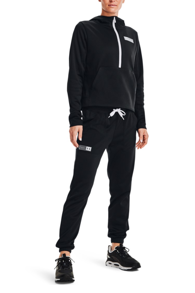 Штани жіночі Under Armour Armour Mixed Media Pant чорні 1365877-001 изображение 2