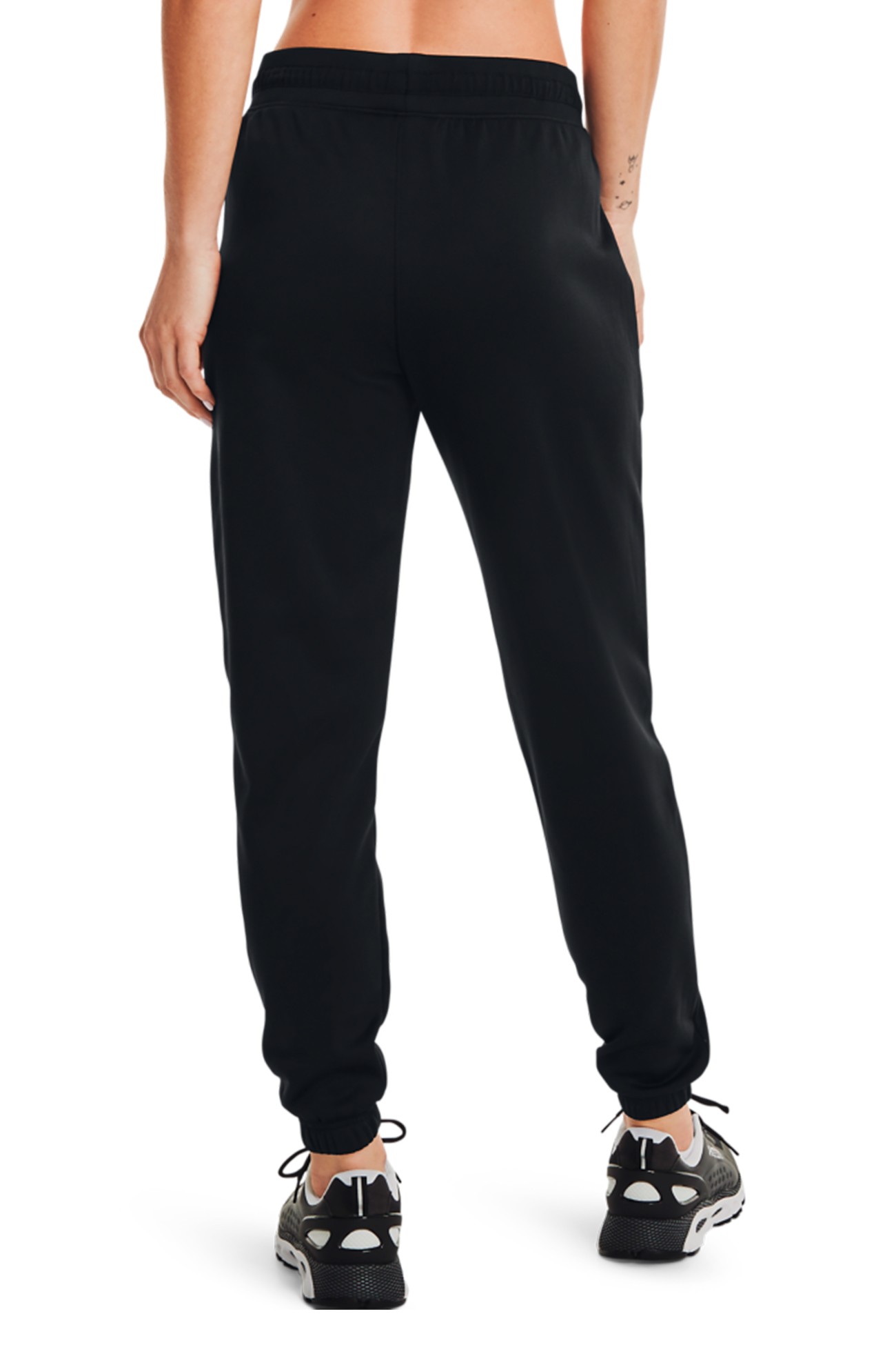 Брюки женские Under Armour Armour Mixed Media Pant черные 1365877-001 изображение 3