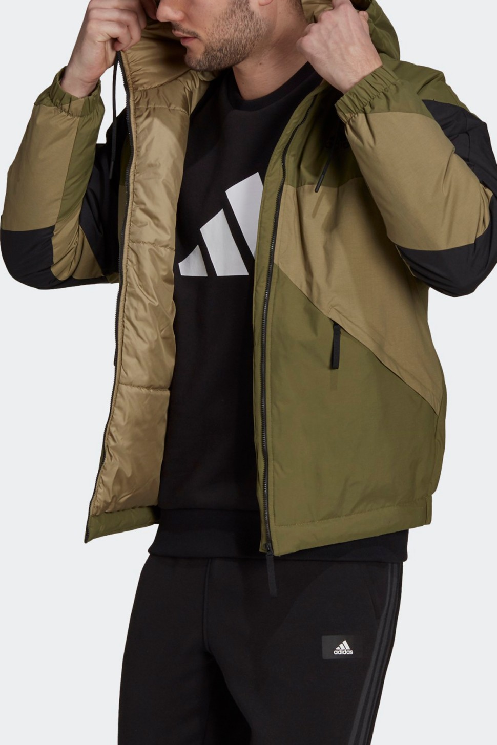 Куртка чоловіча Adidas Bts Hd Jkt хакі GT6547  — фото 3