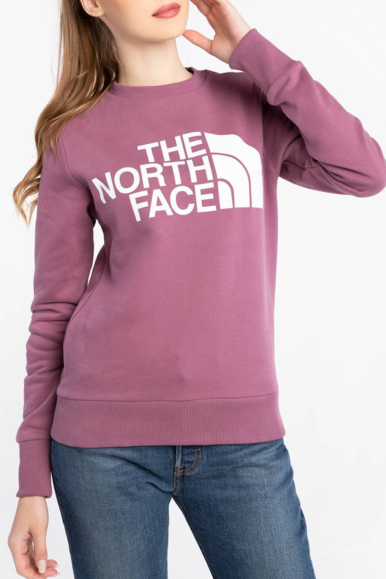 Толстовка женская The North Face W Standard Crew фиолетовая NF0A4M7E0H51
