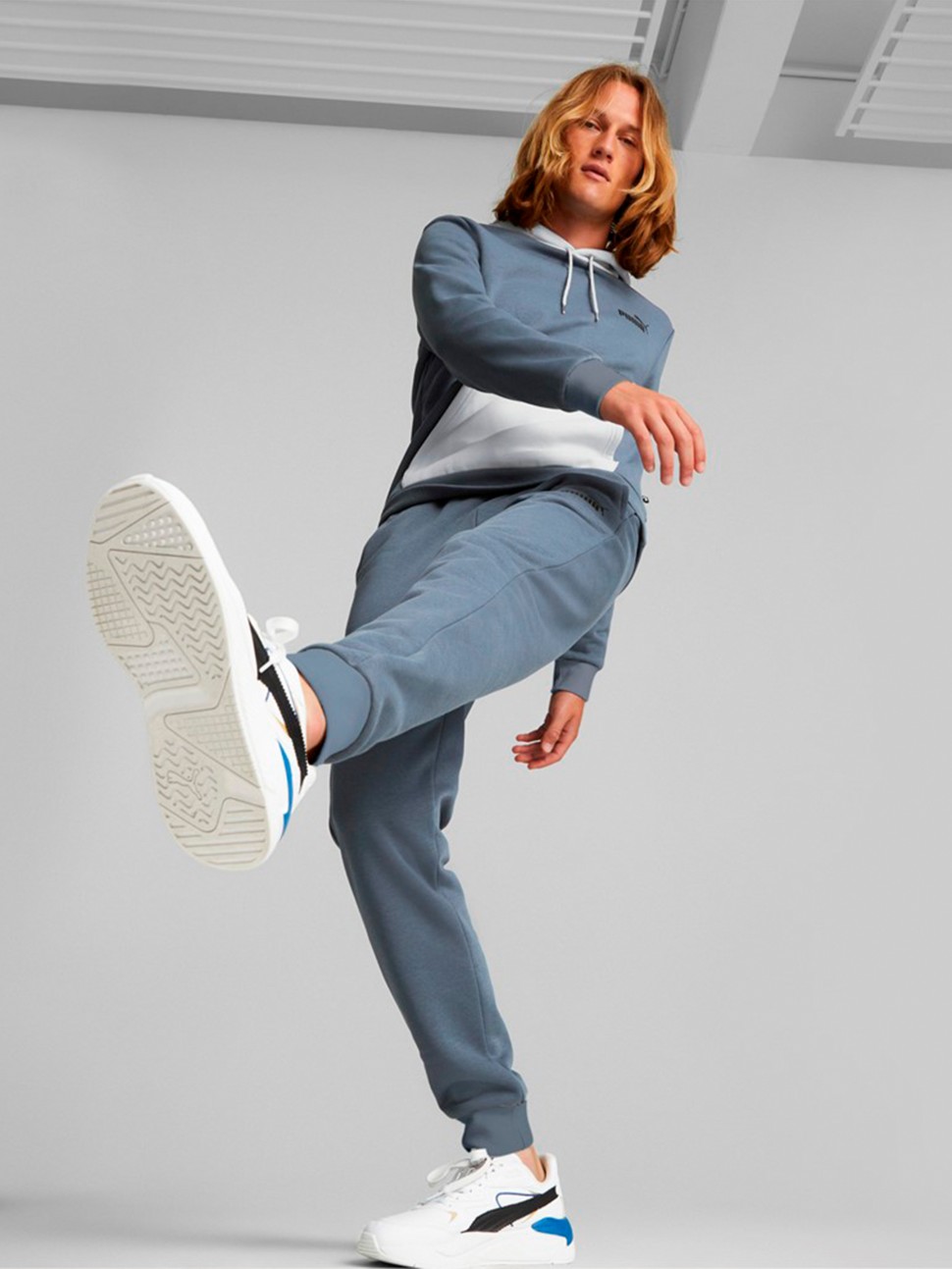 Костюм чоловічий Puma Hooded Tracksuit синій 67003418 — фото 5
