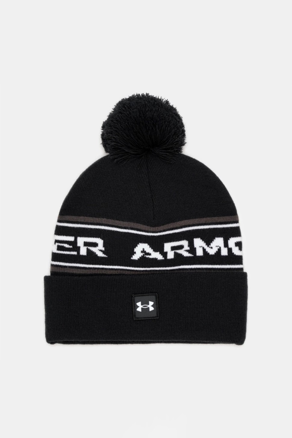 Шапка чоловіча Under Armour UA Men's Halftime Pom Beanie чорна 1379985-001 — фото 2
