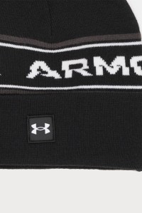 Шапка мужская Under Armour UA Men's Halftime Pom Beanie черная 1379985-001 изображение 5