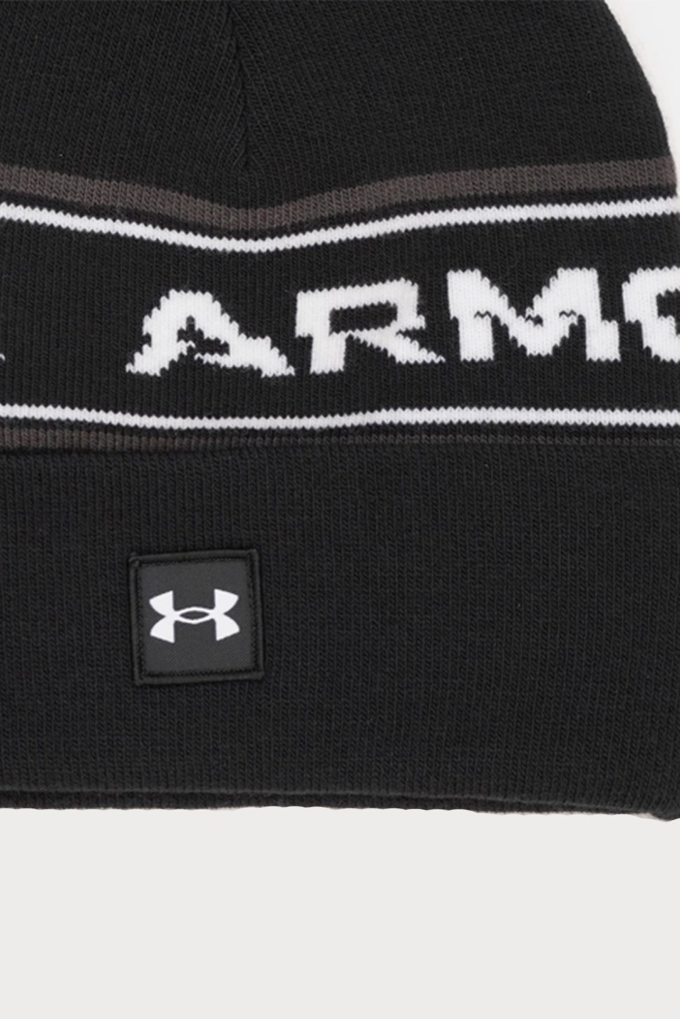 Шапка чоловіча Under Armour UA Men's Halftime Pom Beanie чорна 1379985-001 — фото 5