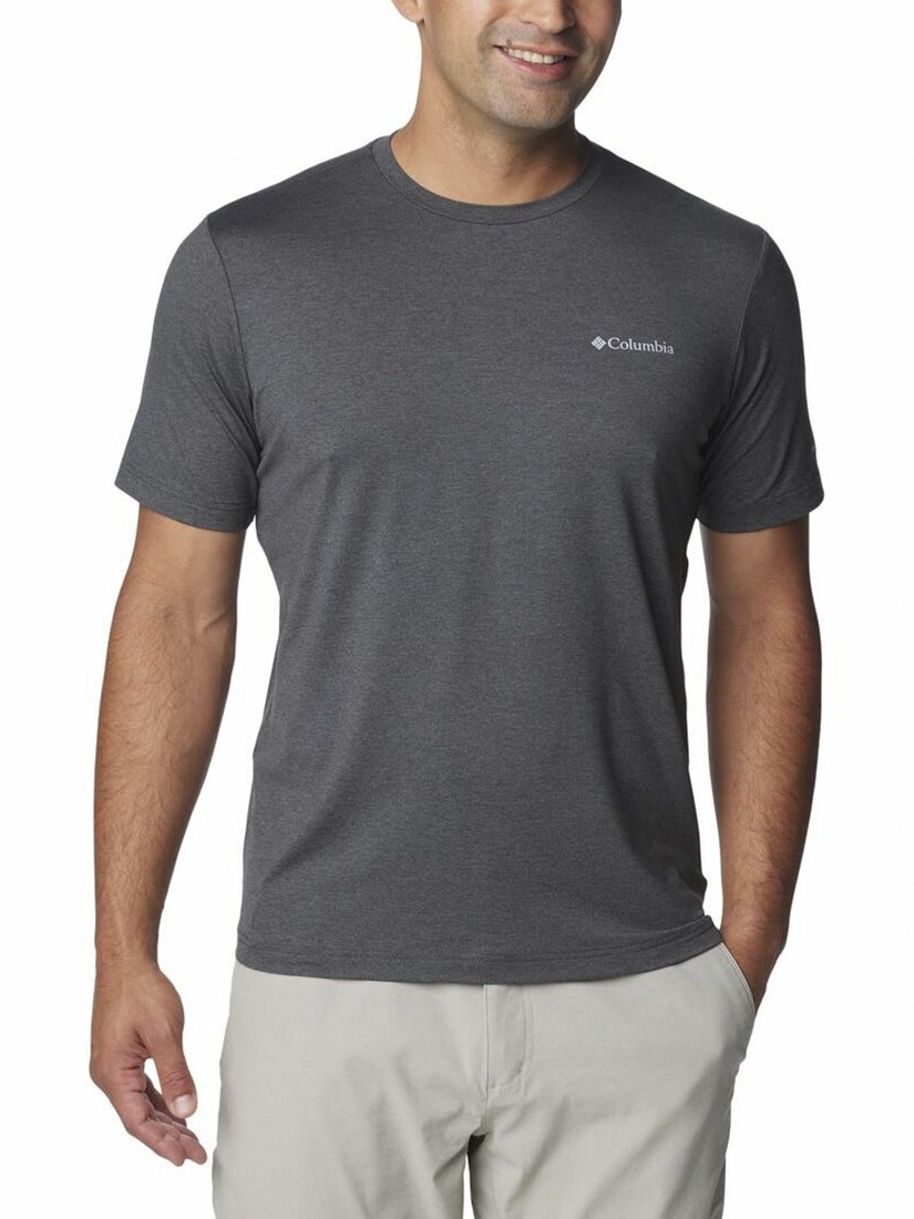 Футболка мужская Columbia TECH TRAIL™ CREW NECK II темно-серая 2074581-011 — фото 2