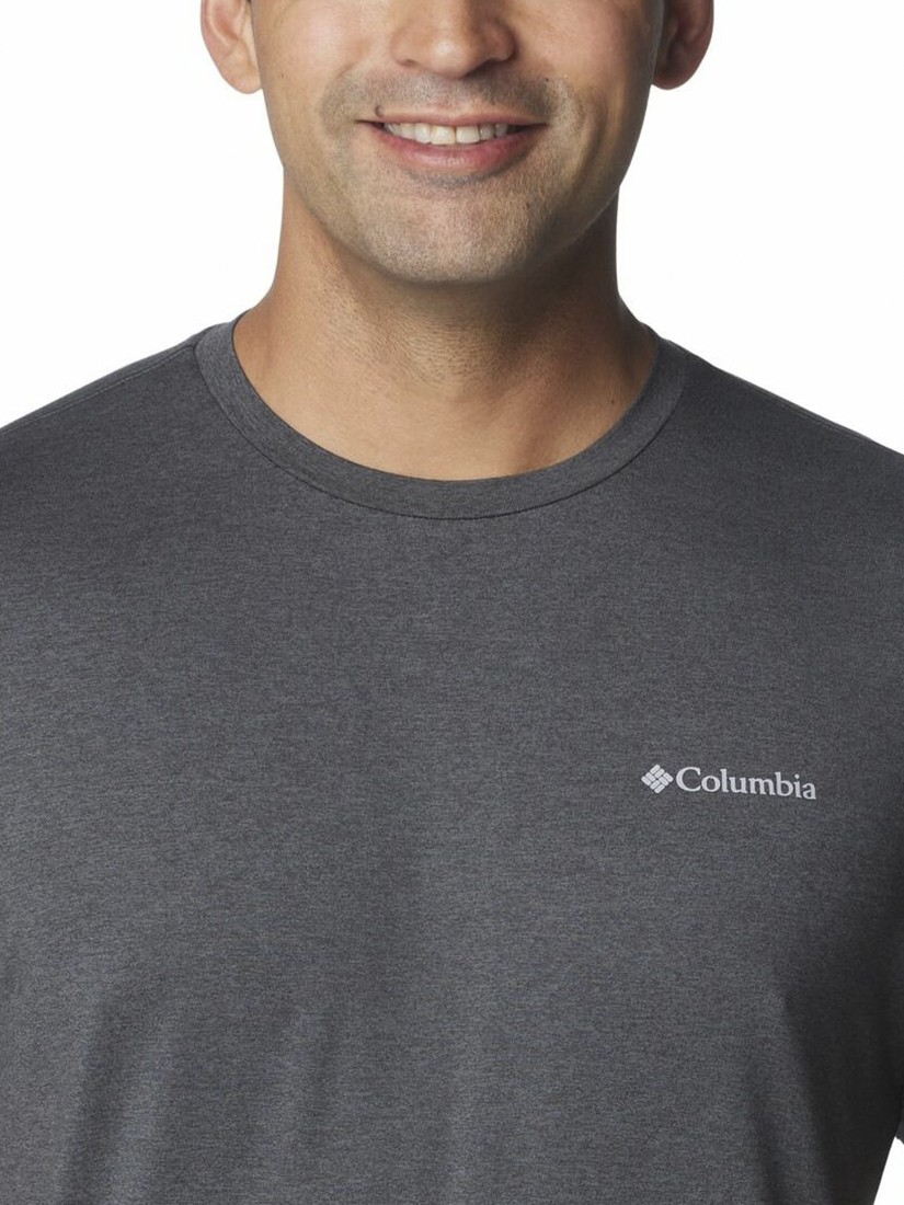 Футболка мужская Columbia TECH TRAIL™ CREW NECK II темно-серая 2074581-011 — фото 3