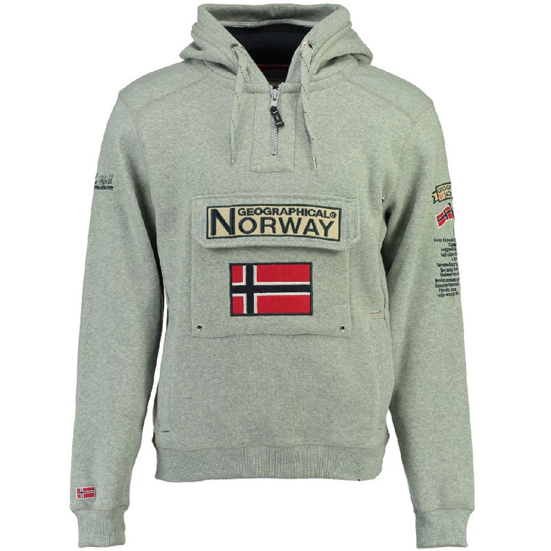 Толстовка чоловіча Geographical Norway сіра SR494H-011 — Sport City Толстовка чоловіча Geographical Norway сіра SR494H-011