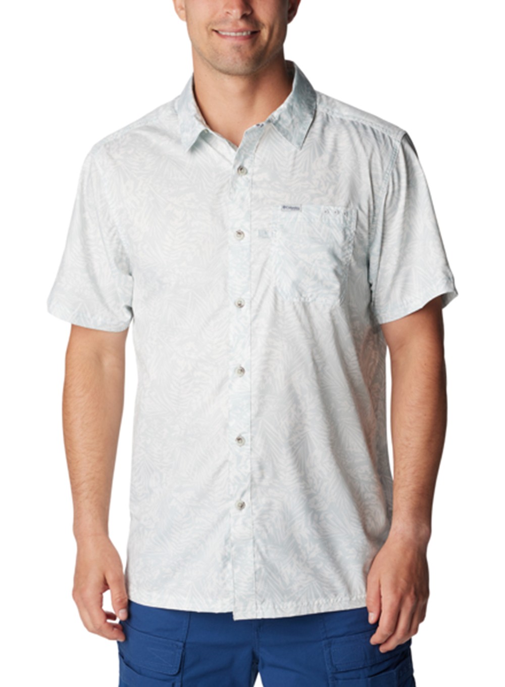 Сорочка чоловіча Columbia SUPER SLACK TIDE™ CAMP SHIRT сіра 1653761-017 изображение 2