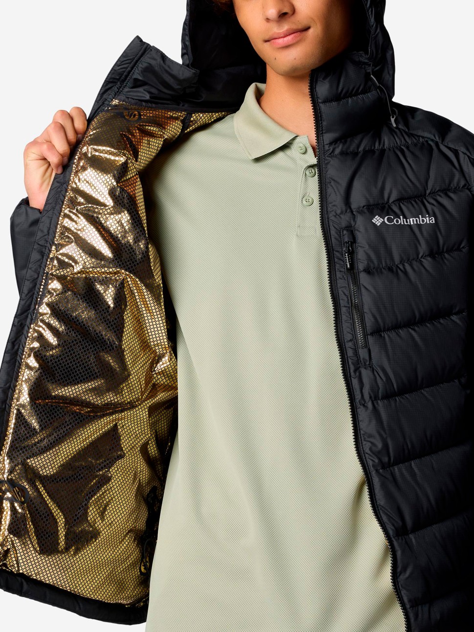 Куртка чоловіча Columbia LABYRINTH LOOP™ II HOODED JACKET чорна 2085291-010 — фото 2