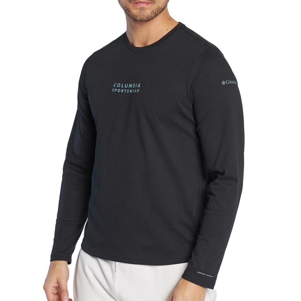 Лонгслів чоловічий Columbia CSC™ Seasonal Logo LS Tee сірий 2013541-025