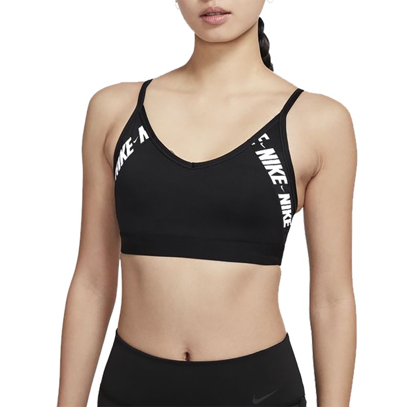 Бра спортивний Nike Indy Logo Bra чорний CJ0559-010  — фото 3