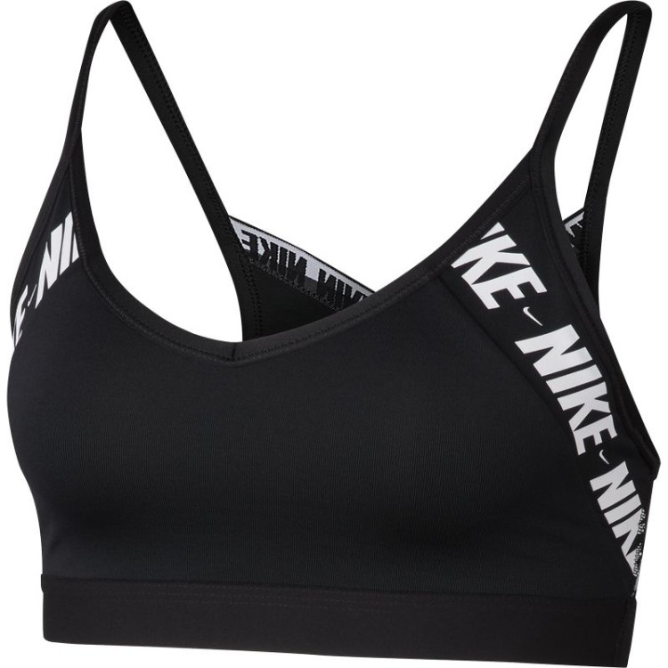 Бра спортивный Nike Indy Logo Bra черный CJ0559-010 изображение 1